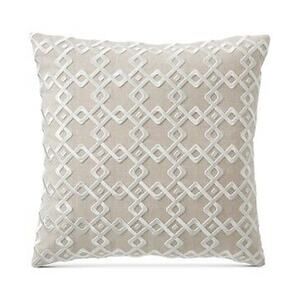 Hotel Embroidered Linen Square Decorative Pillow